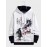 Mens Chinese Figure Landscape Print Patchwork Drawstring Hoodies Winter